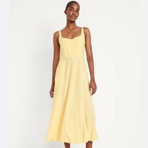 Old Navy linen blend midi dress